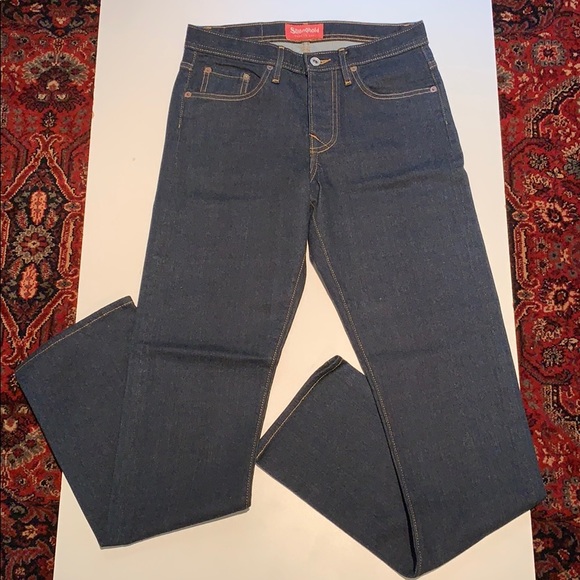 mens stretch selvedge jeans